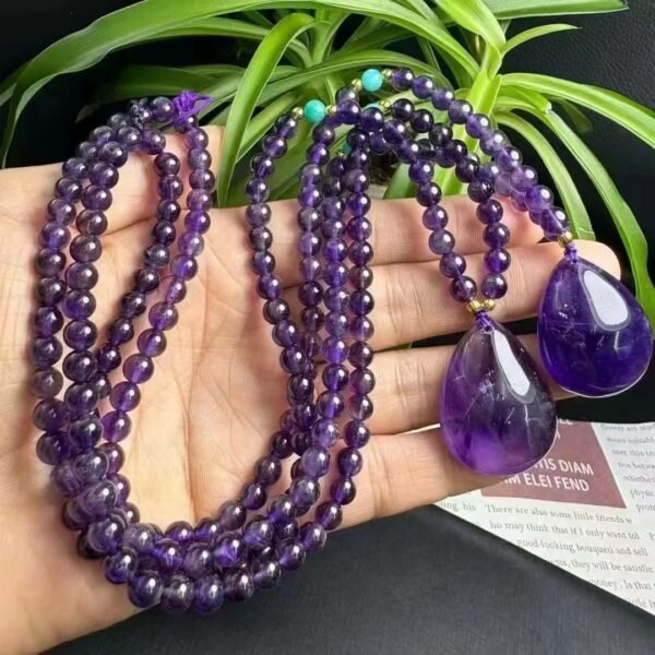 Natural Amethyst Teardrop Pendant