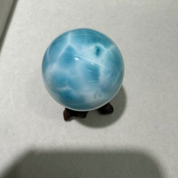 Natural Larimar Sphere – 37.4 mm