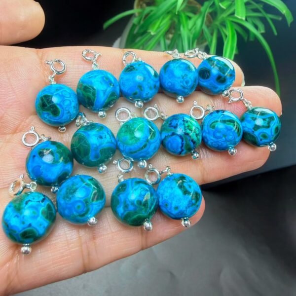 Natural Phoenix Turquoise Pendant with a 925 Sterling Silver Bail
