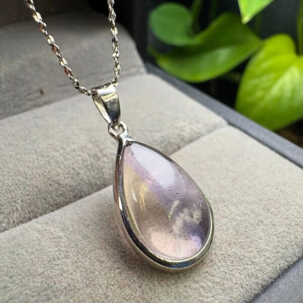 Natural Ametrine Pendant in 925 Sterling Silver – 15-26 mm