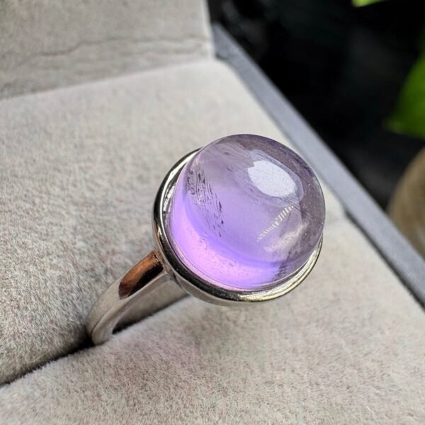 Natural Amethyst Ring in a Copper Bezel (SX1865)